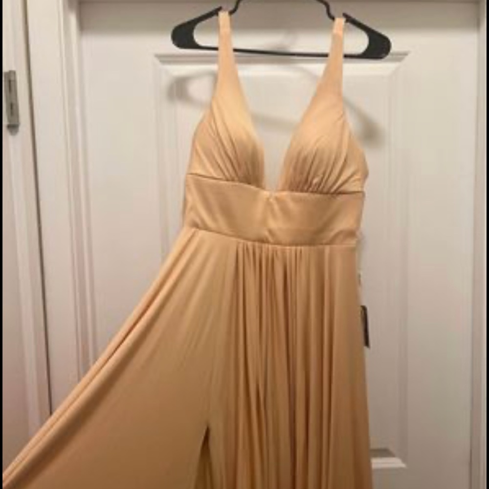 Gold/beige formal dress